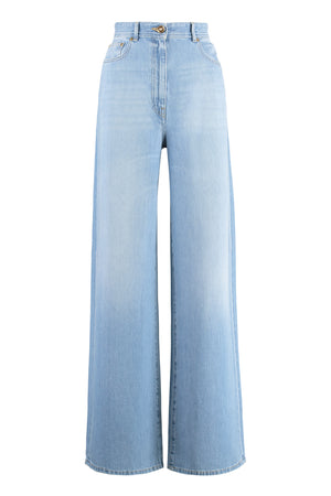 High-waist wide-leg jeans-0